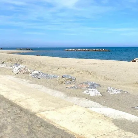 Renove En Bord De Avec Terrasse, Acces Direct A La Plage, Parking Prive, Wifi - Fr-1-782-62 Le Barcares