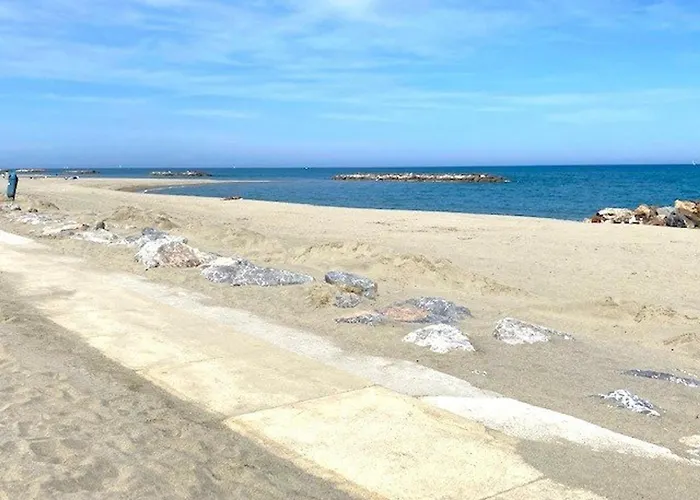 Renove En Bord De Avec Terrasse, Acces Direct A La Plage, Parking Prive, Wifi - Fr-1-782-62 Le Barcarès